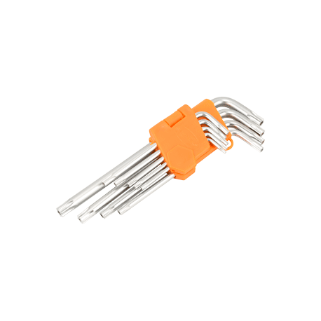 L-võtmete komplekt auguga TORX (T10-T50)