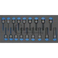 Löökotsikute komplekt TORX / HEX 1/2" moodulis