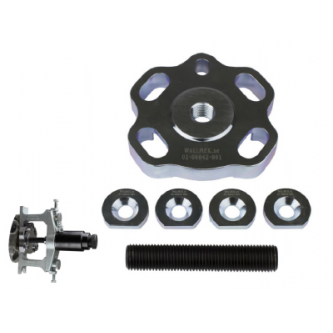 Wheel bearing puller for 3 – 4 bolted bearings with dismounted hubs . Suitable for VW Audi