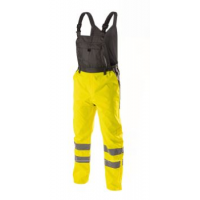 Kõrgnähtavad veekindlad tööpüksid traksidega Volme kollane XL (54)
