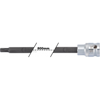 Padrunotsik 1/2" SPLINE, M12x800mm, ekstra pikk