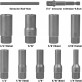 Kahjustunud poltide väljakeeramise padrunid 3/8", pikad (6-19mm)